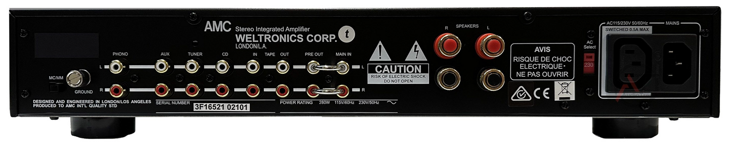 The AMC XIA 30 Integrated Stereo Amplifier for high-fidelity sound. Front image