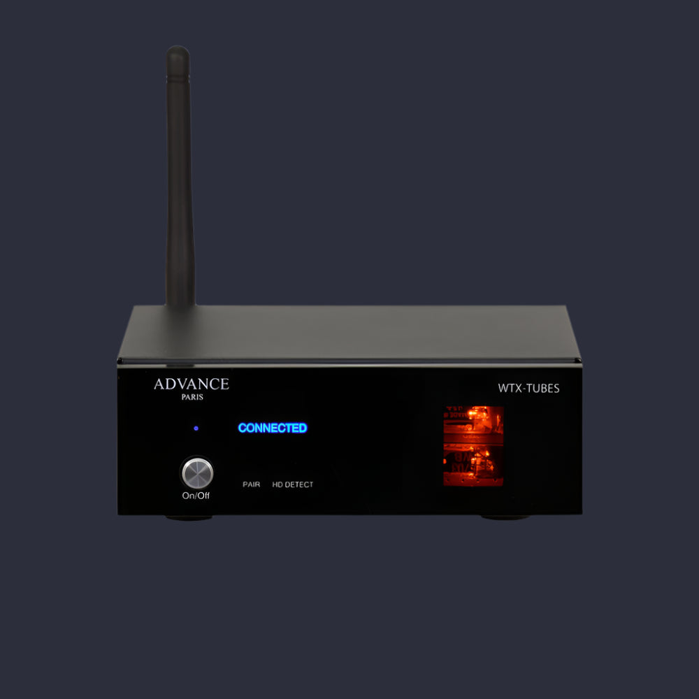 The Advance Paris WTX-Tubes is a bluetooth receiver. Front image