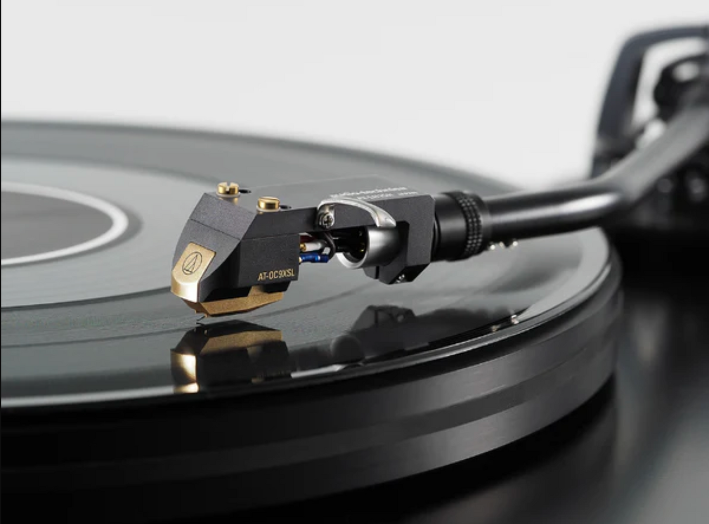 Audio Technica AT-OC9XSH Moving Coil Phono Cartridge, on vinyl