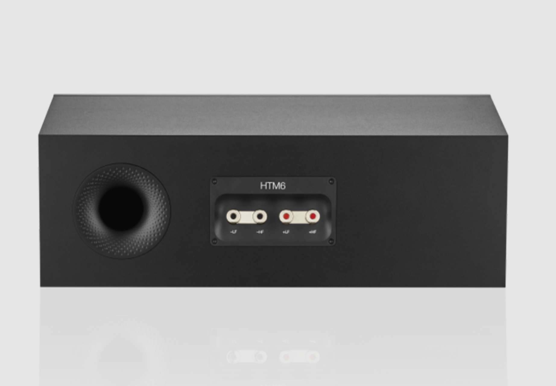 B&W HTM6 S3 Centre Channel Speaker in Black. Back image
