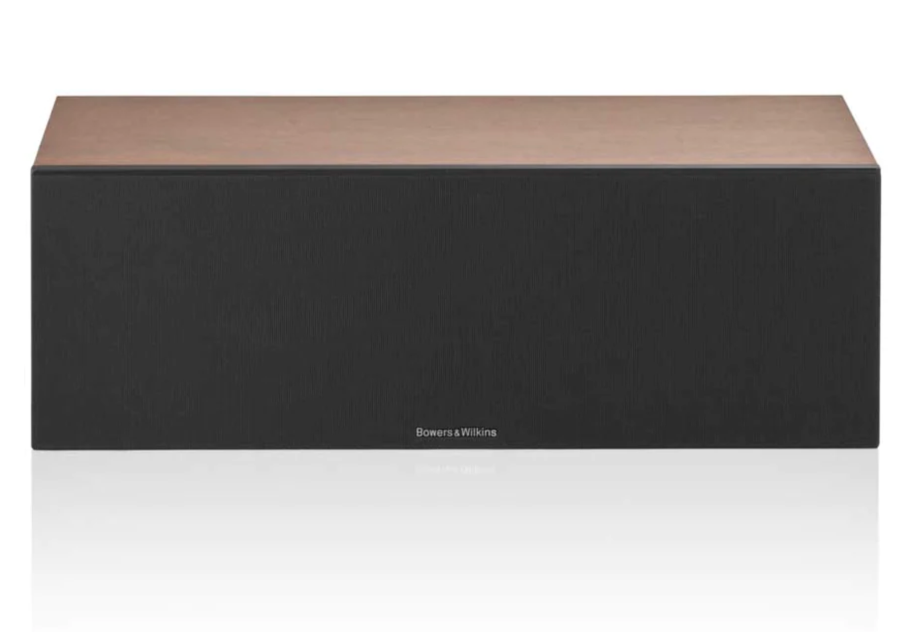 B&W HTM6 S3 Centre Channel Speaker in Cherry/Black. Grille image
