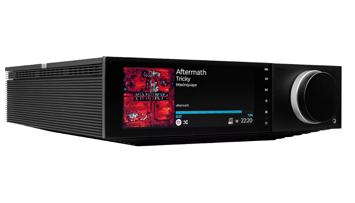 Cambridge Audio EVO 150 SE Streaming Amplifier, angled view