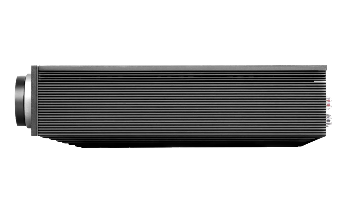 Cambridge Audio EVO 150 SE Streaming Amplifier, profile with metal look side panel