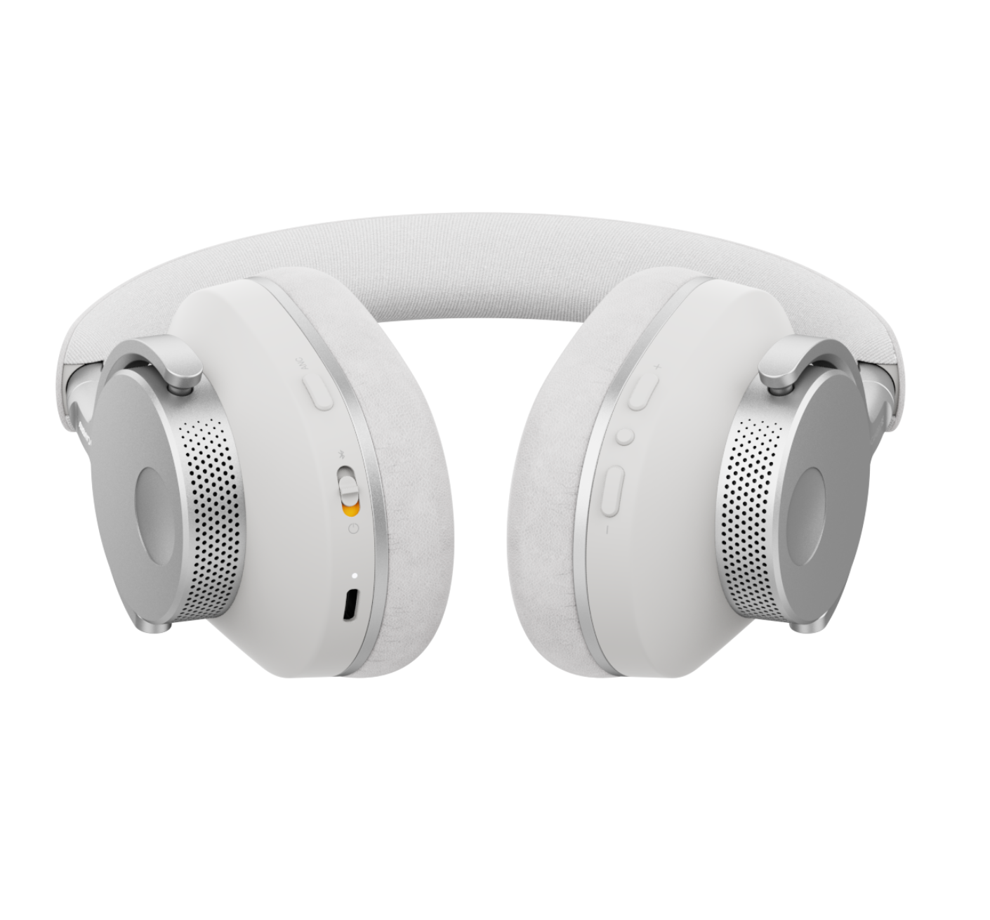 Cambridge Audio Melomania P100 Over Ear Headphones in White, bottom image