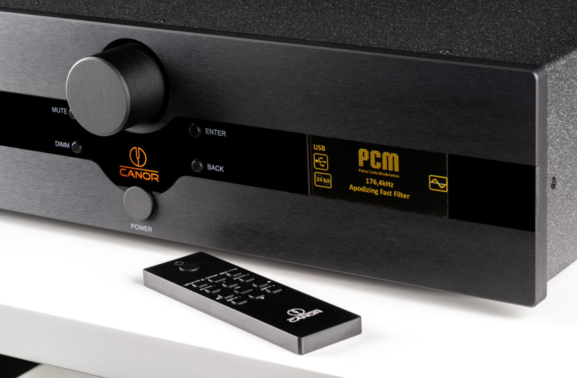 Canor DAC 2.10 Tube Based D/A Converter, black with remote