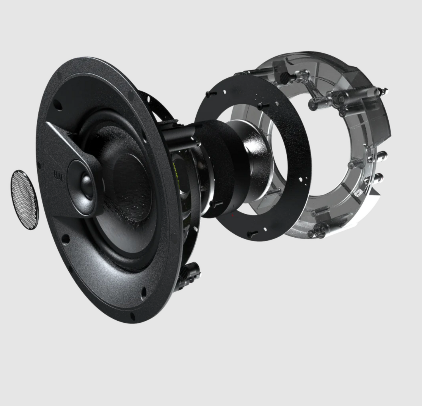 ELAC Vertex IC-V82-W 8 Inch In-Ceiling Speaker. Internal components image