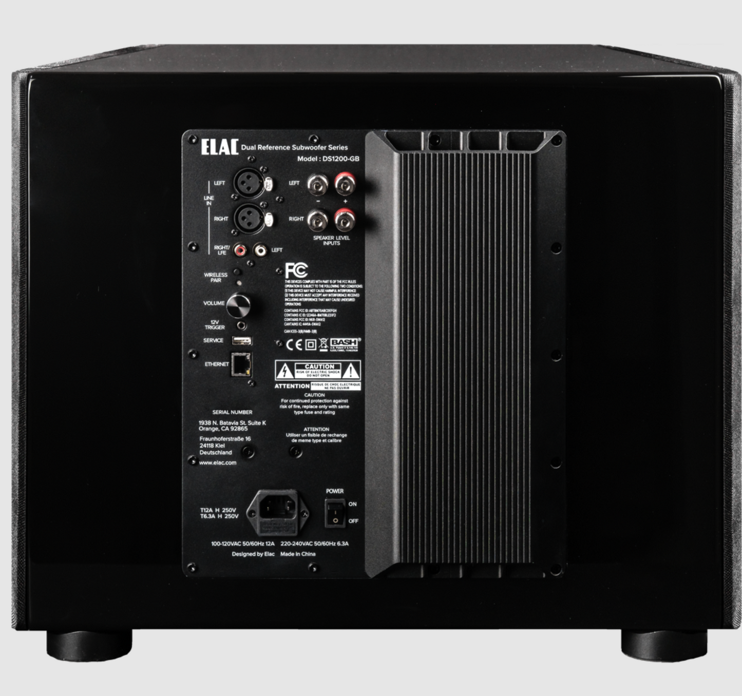 ELAC Varro DS1200 Dual Reference 12 Inch Subwoofer, back image