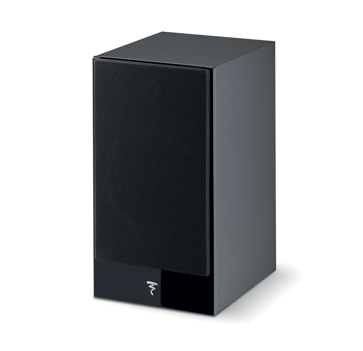 Focal Theva N°1 2-way Bookshelf Speakers in Black. Individual speaker with grille