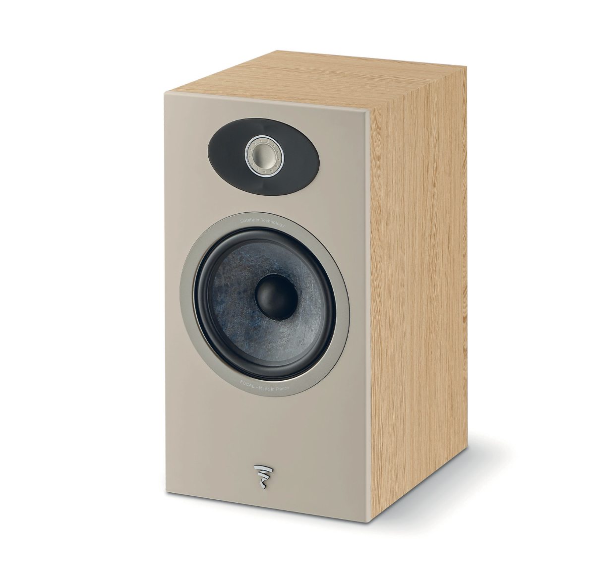 Focal Theva N°1 2-way Bookshelf Speakers in lightwood. Individual speaker without grille