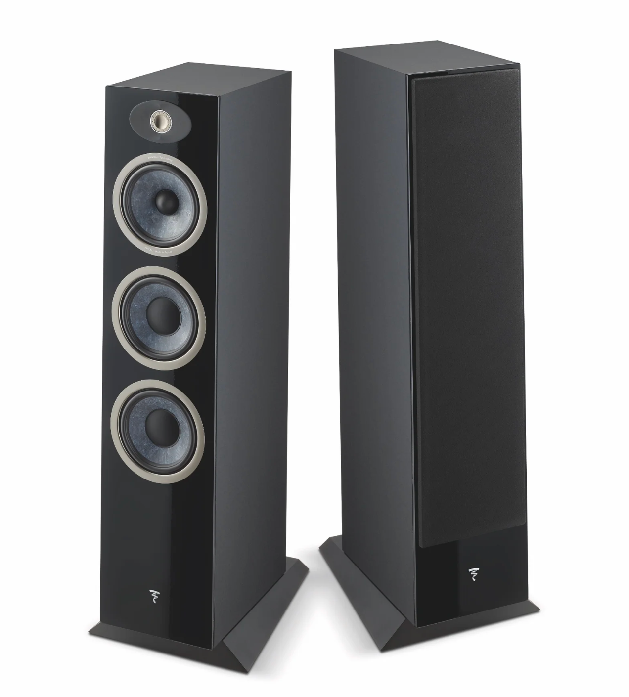Focal Theva No.3 3-Way Floorstanding Speakers Pair in High Gloss Black