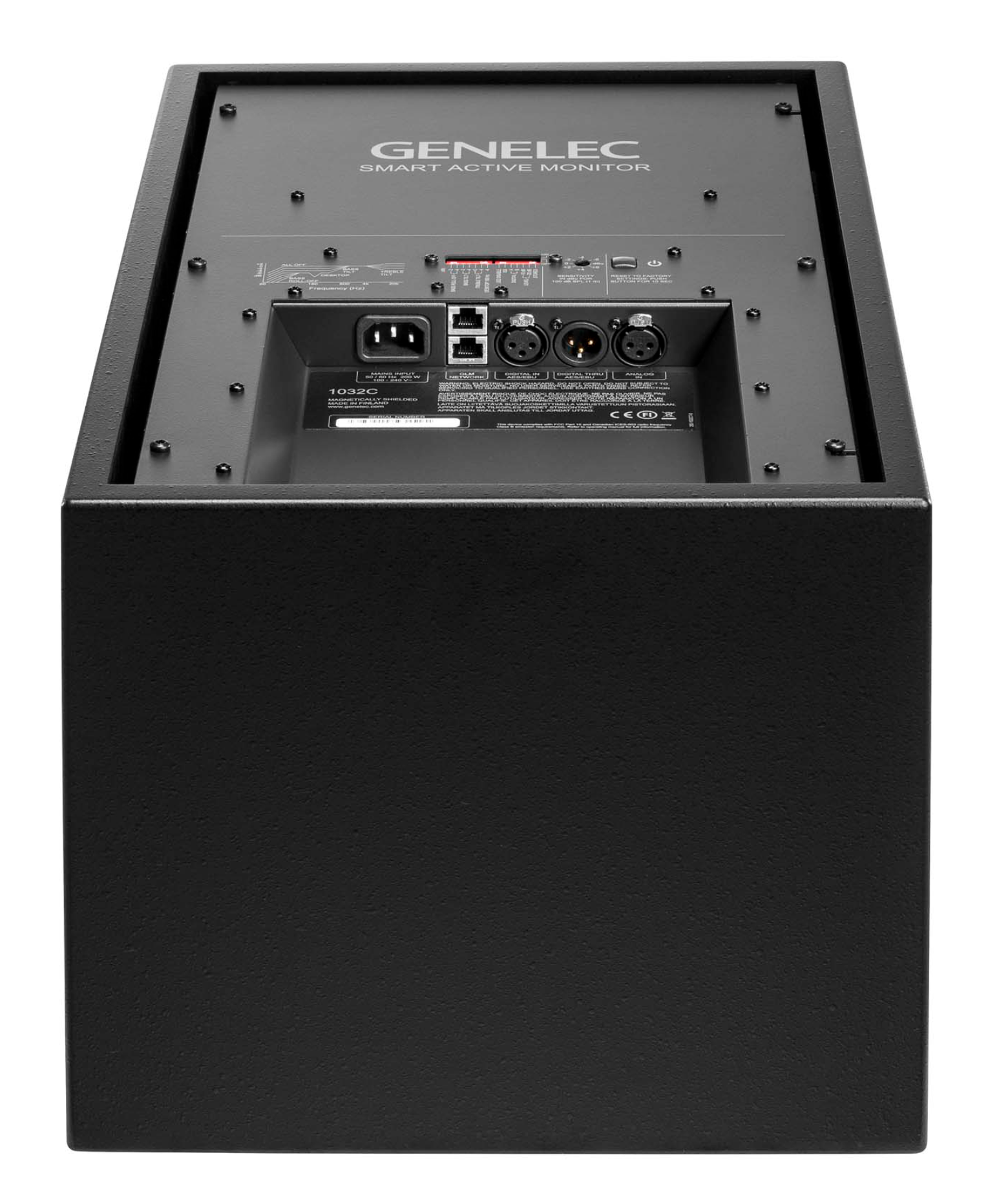 Genelec 1032C SAM Active Studio Monitor, back and bottom image