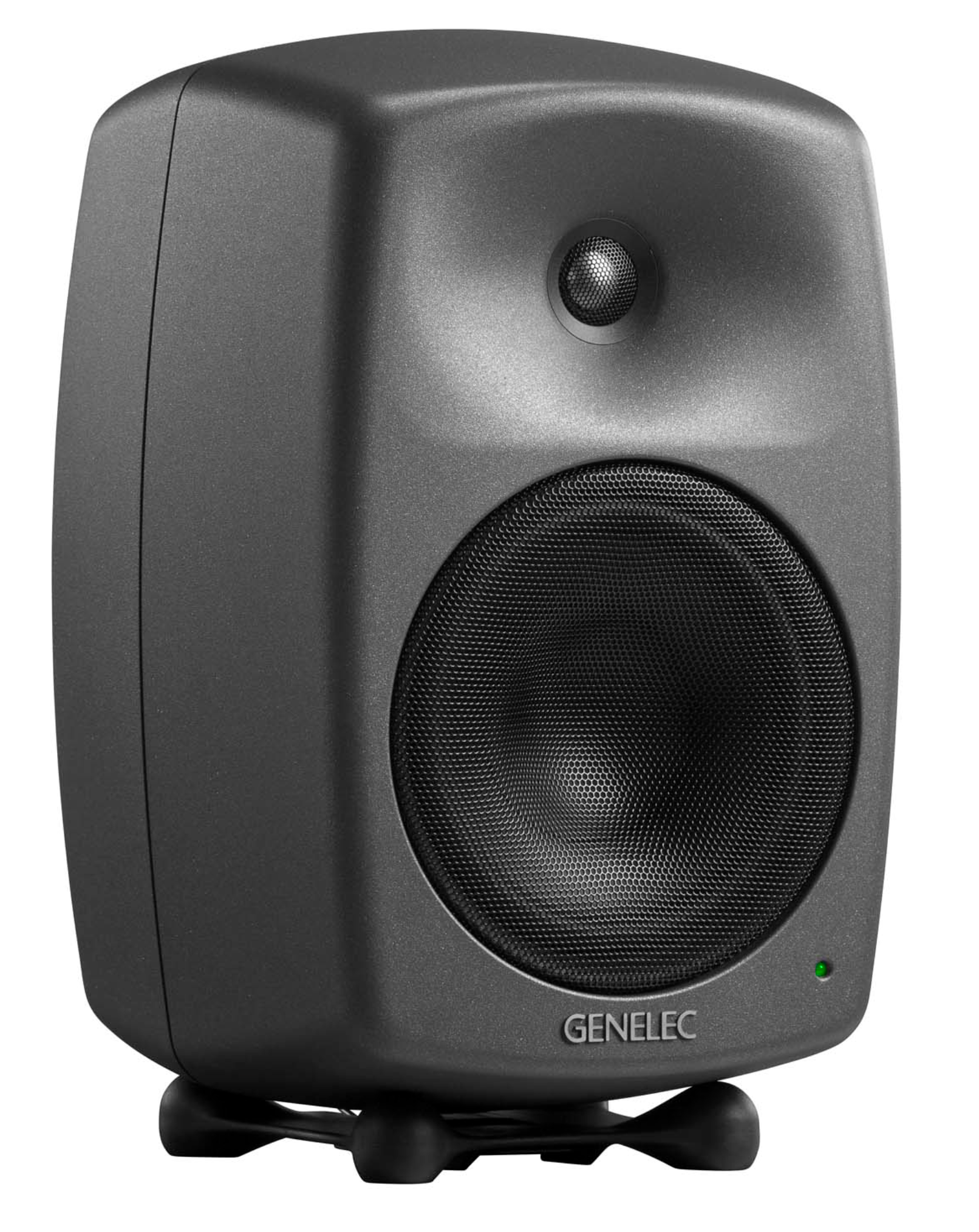 Genelec 8340A SAM Active Studio Monitor in Dark Gray - angled image