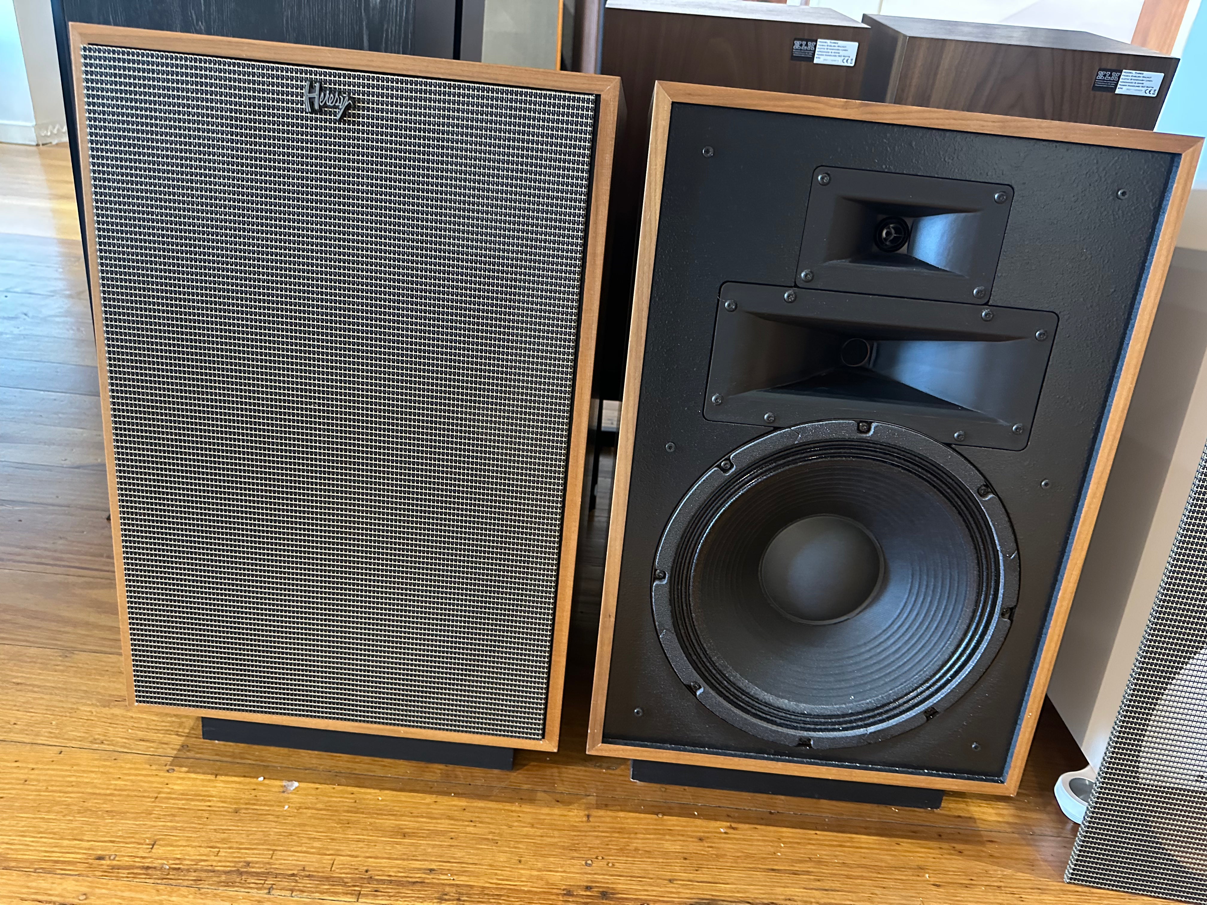 Klipsch Heresy IV Floorstanding Speakers Walnut (EX-DISPLAY)