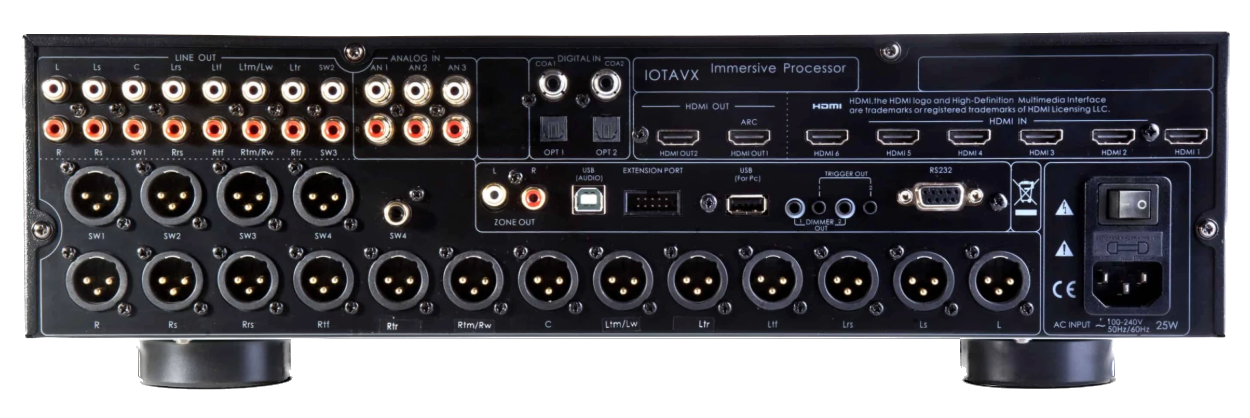 IOTA VX AVX17 17-Channel Preamplifier, back