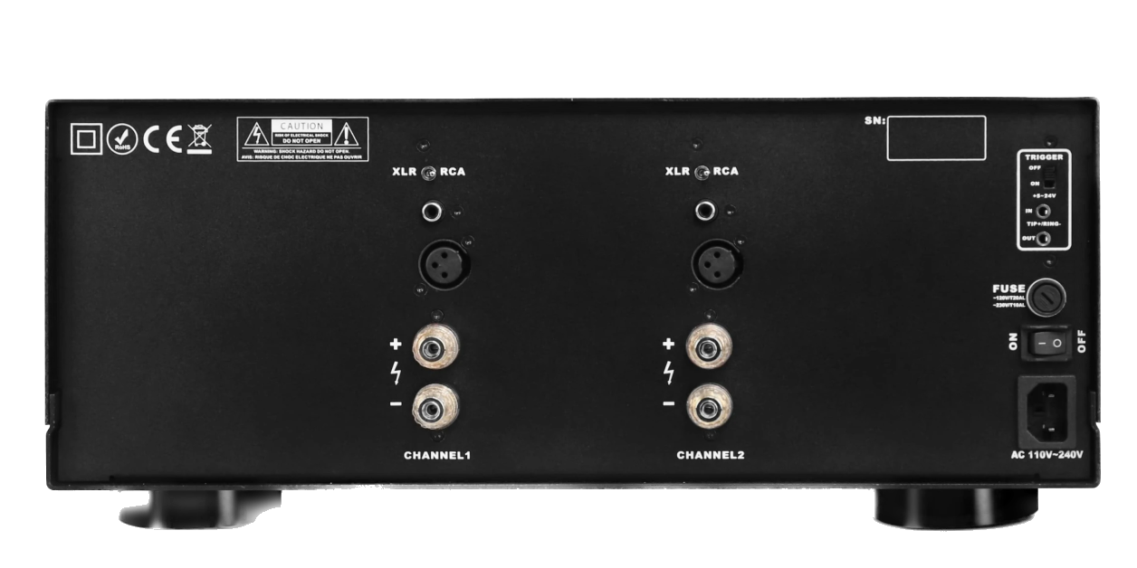 IOTA VX AVXP 2-840 Stereo Power Amplifier, back