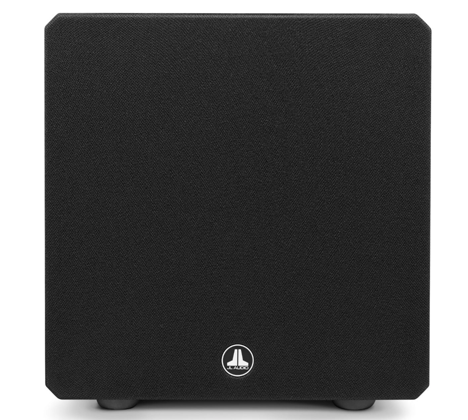 JL Audio E-Sub e110 10-inch Subwoofer in Black Gloss, front with grille