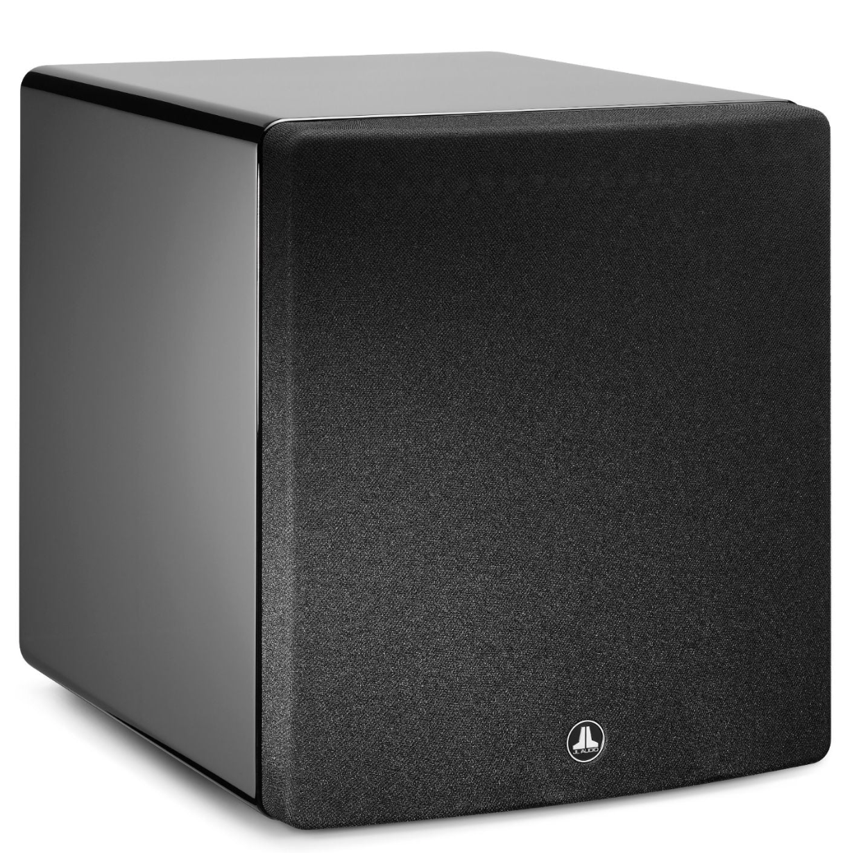 JL Audio Fathom f113v2 13.5" Subwoofer, front on an angle with grille