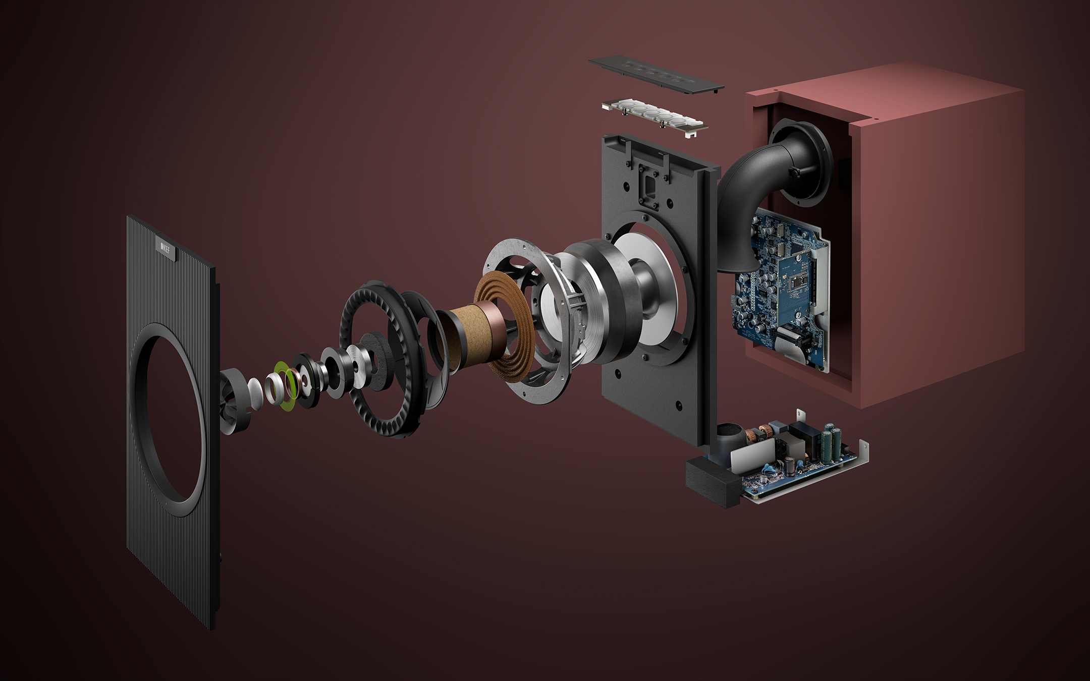 KEF Coda W Active Speakers technology image