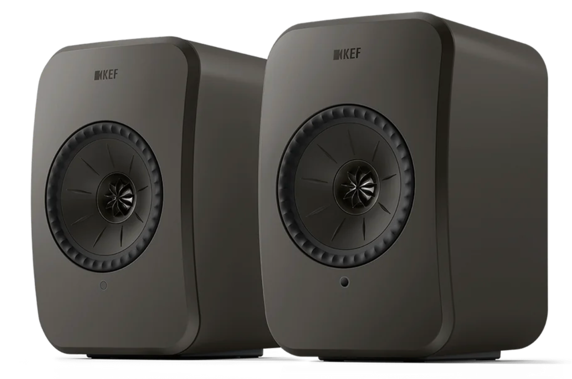KEF LSX II LT Wireless Bookshelf Speakers in Graphite Gray. Pair