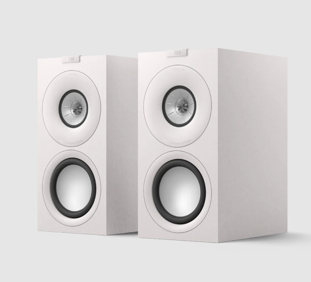KEF Q Concerto Meta 3-way Bookshelf Speakers. Pair in Satin White