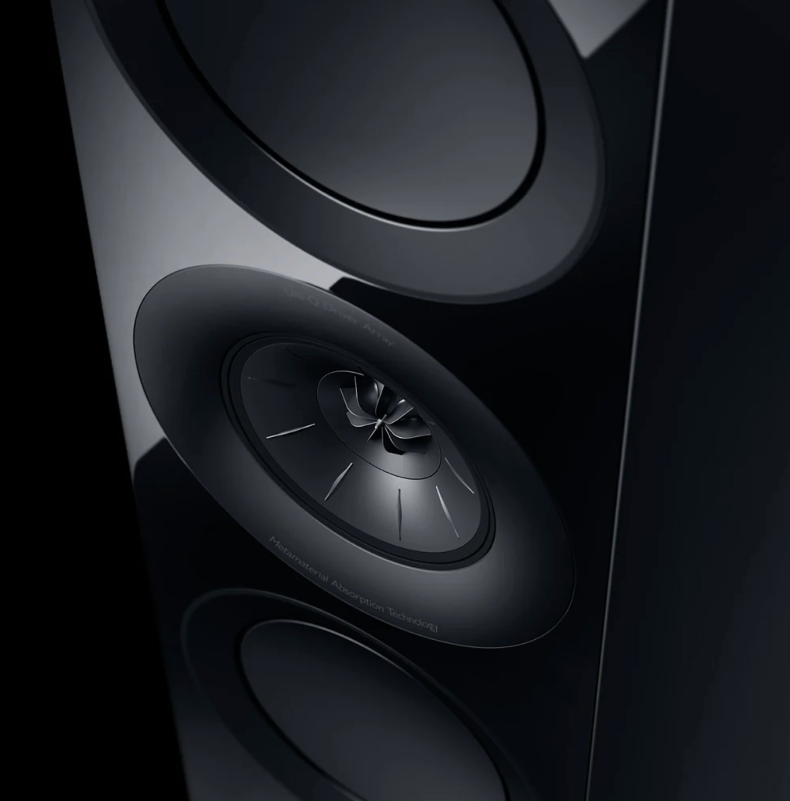 KEF R11 Meta Floorstanding Speakers in Gloss Black tweeter image
