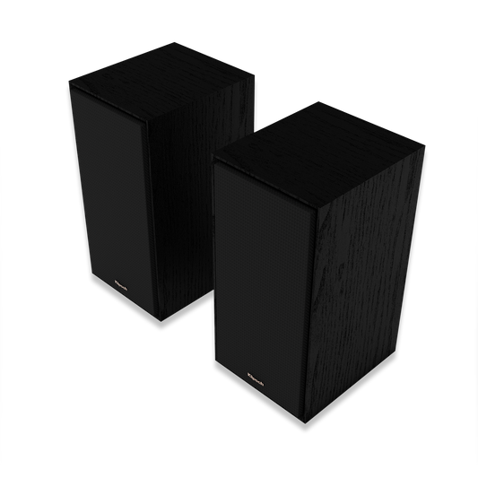 Klipsch R 50 M Ebony Bookshelf Speakers with Grille.  Angle image