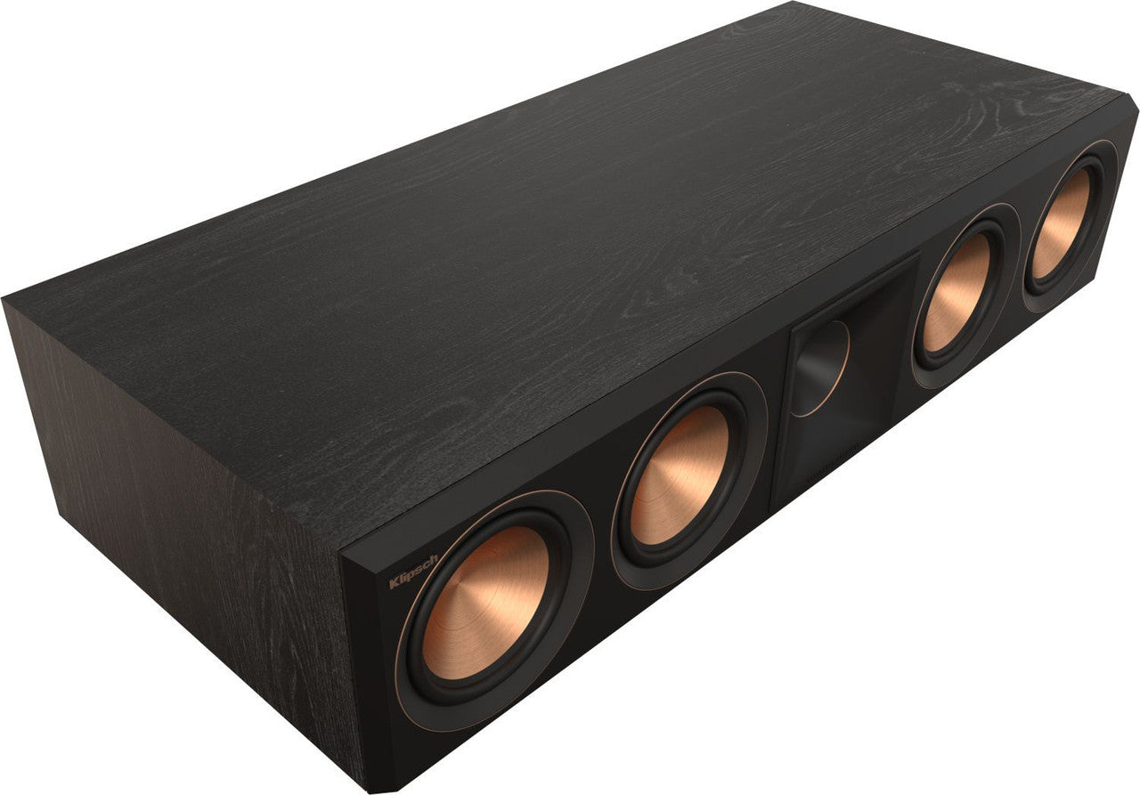 Klipsch RP 504C ii Black Centre Speaker, side image no grille