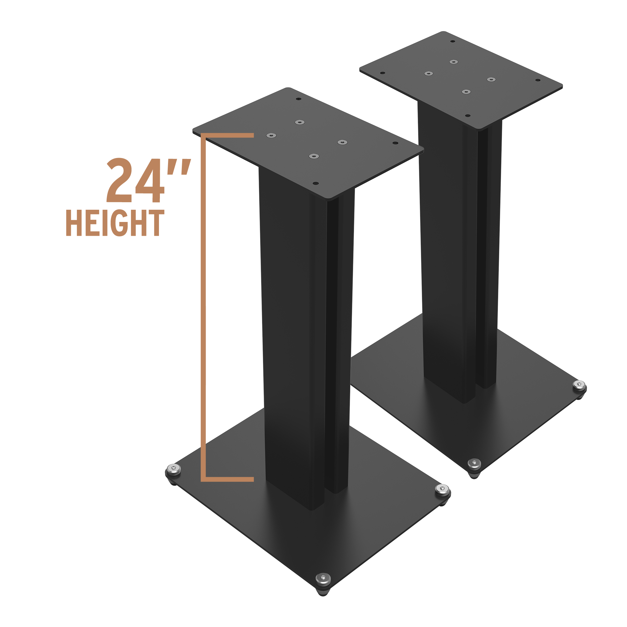 Klipsch KS24 inch speaker stands; Compatible with The Nines, The Sevens & RP-600M II