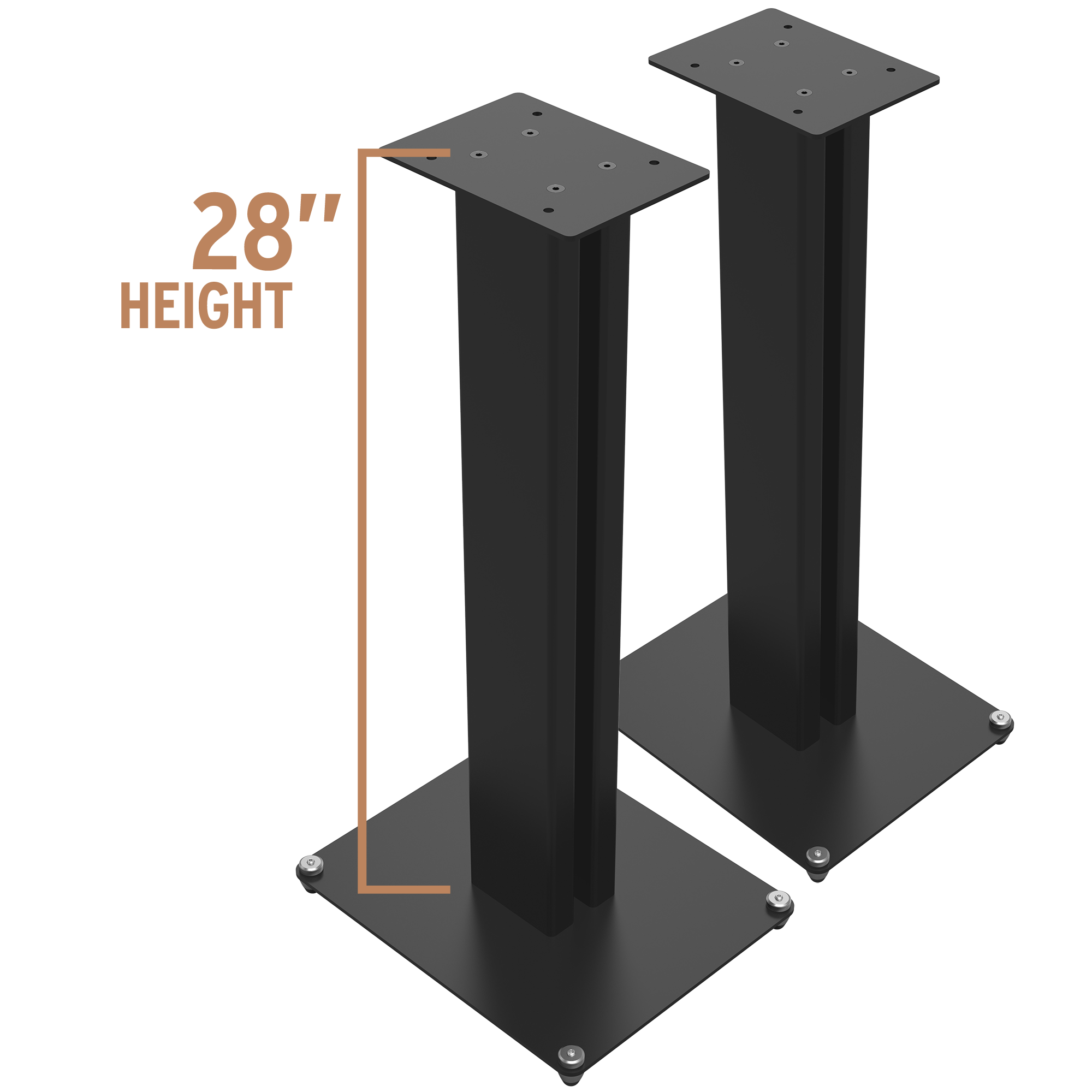 Klipsch KS28 inch speaker stands; Compatible with The Nines, The Sevens & RP-600M II. Hero image