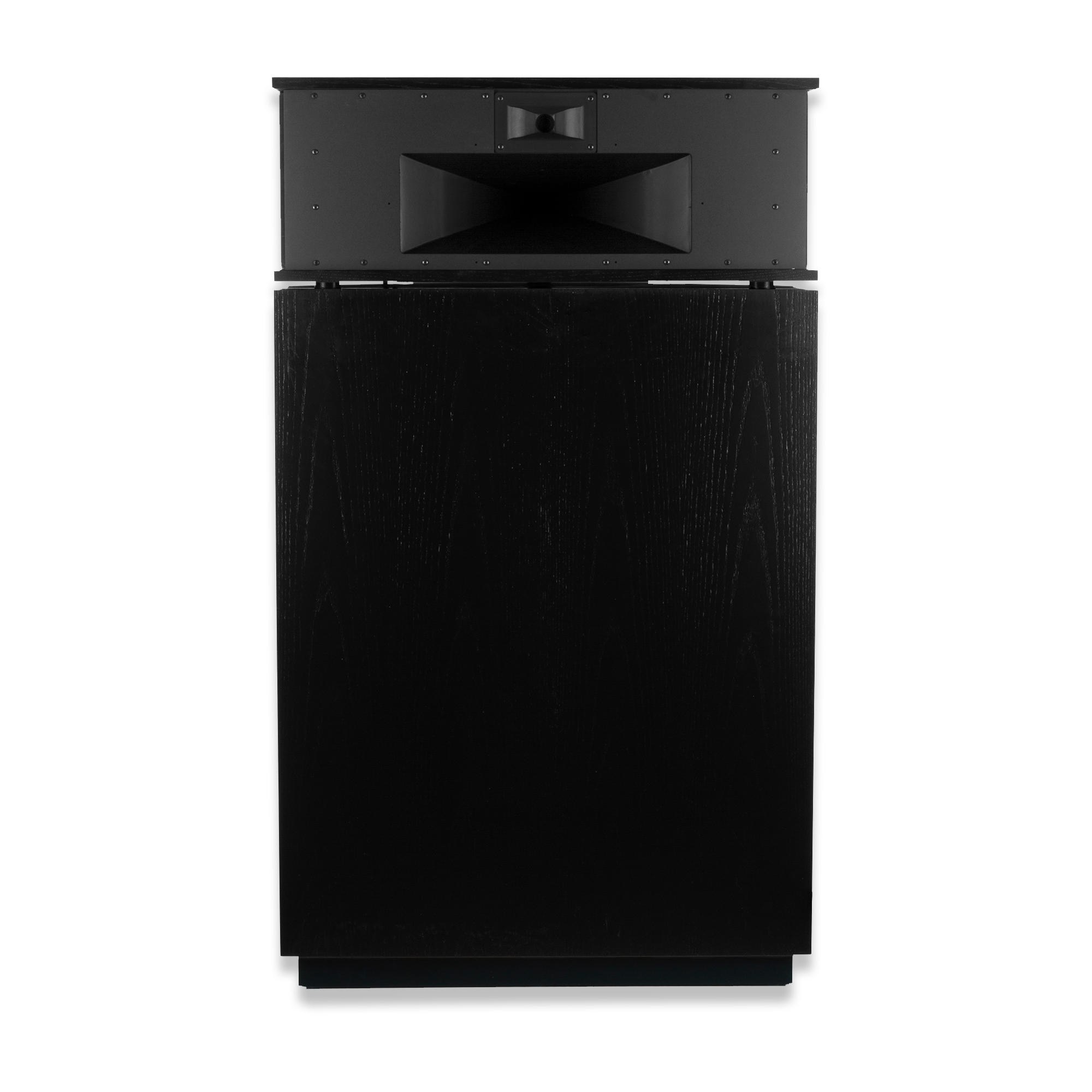 Klipsch Khorn AK6 Speakers in Satin Black. Rear image