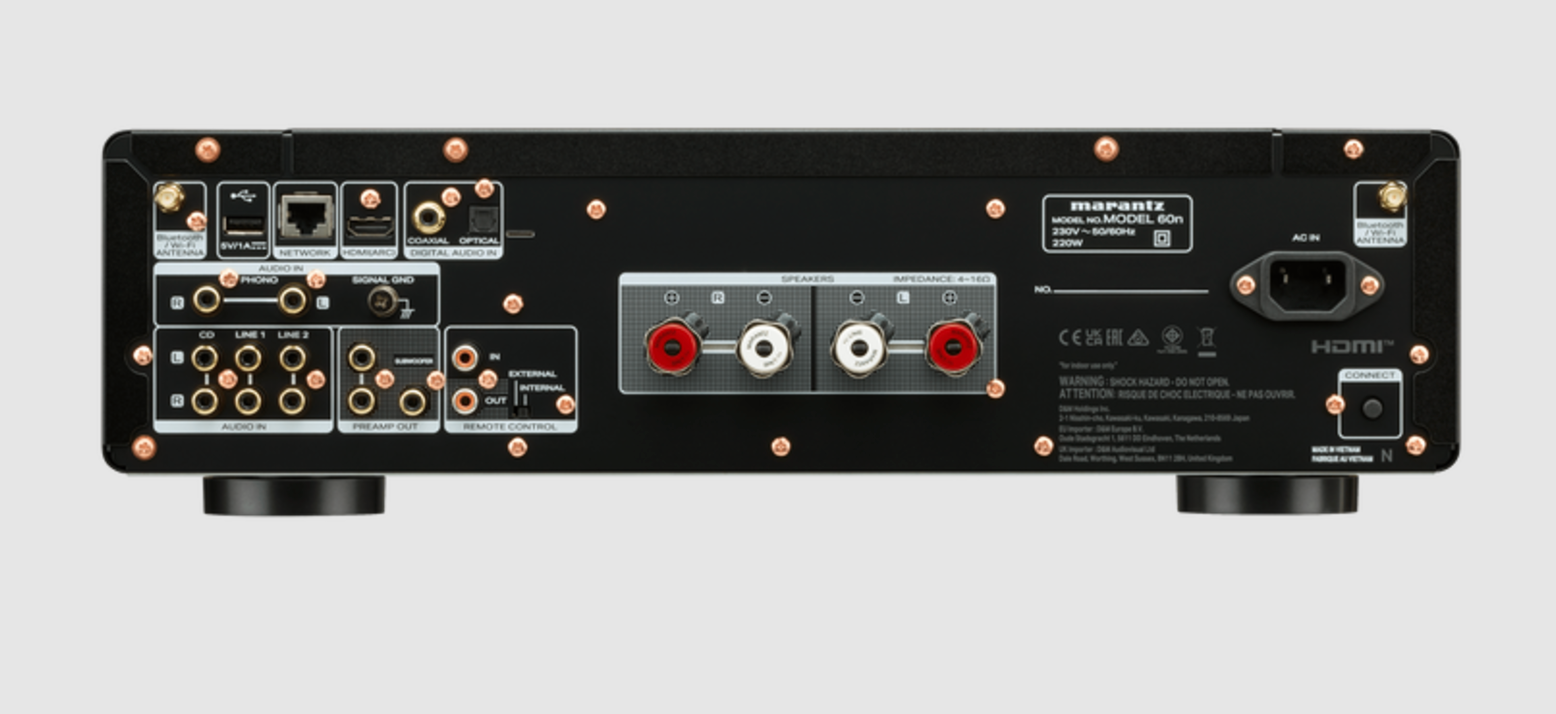 Marantz Model 60n Integrated Amplifier in Black, back