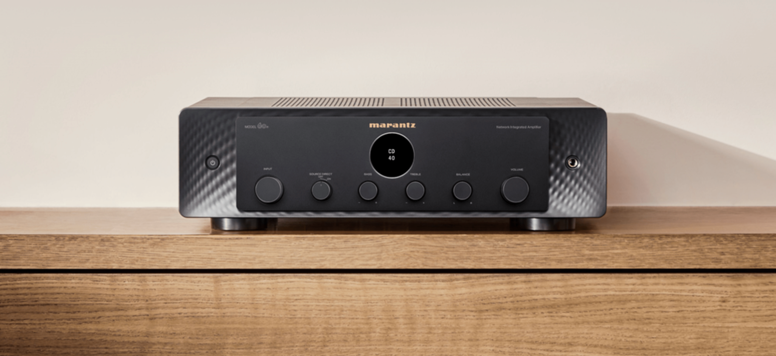 Marantz Model 60n Integrated Amplifier in Silver/Gold, back