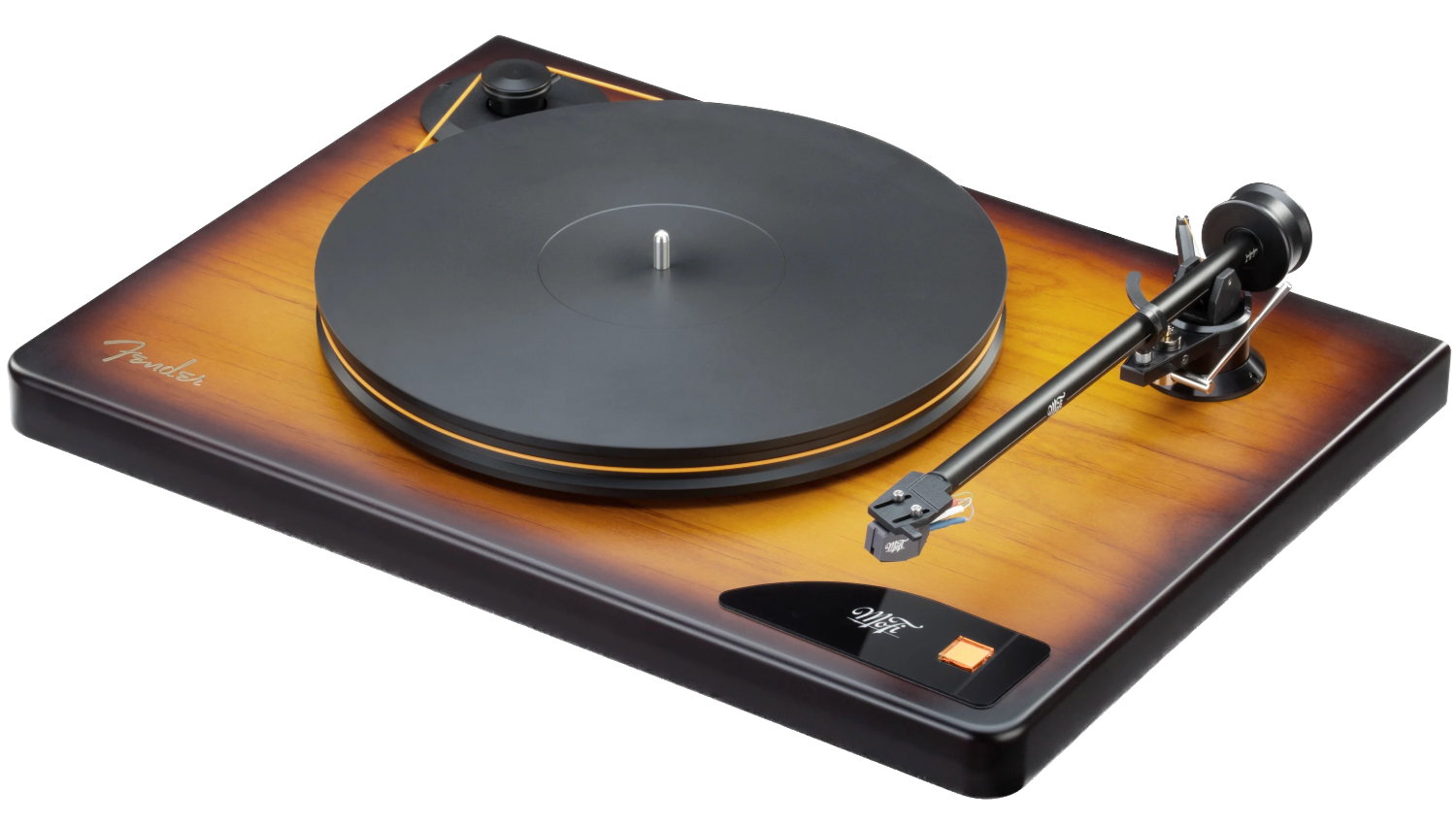 MoFi Electronics American Vintage Turntable, angled left