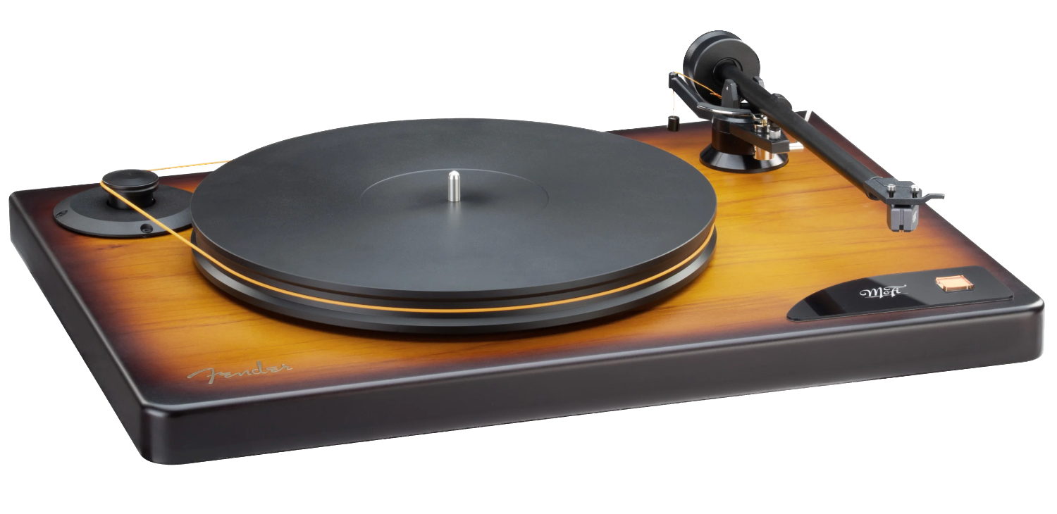 MoFi Electronics American Vintage Turntable, angled right