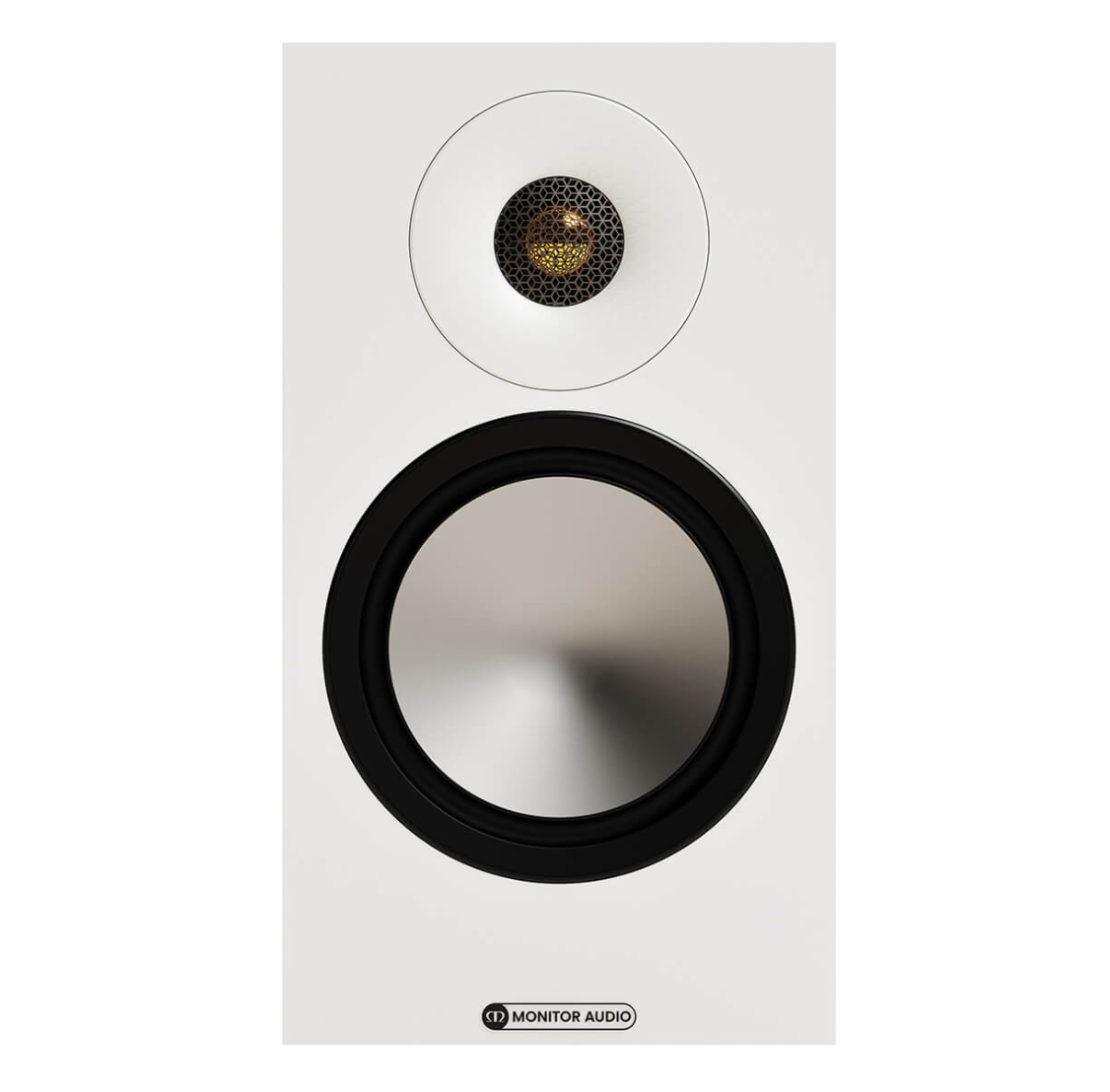 Monitor Audio Bronze 50 7G Bookshelf Speaker in White, front