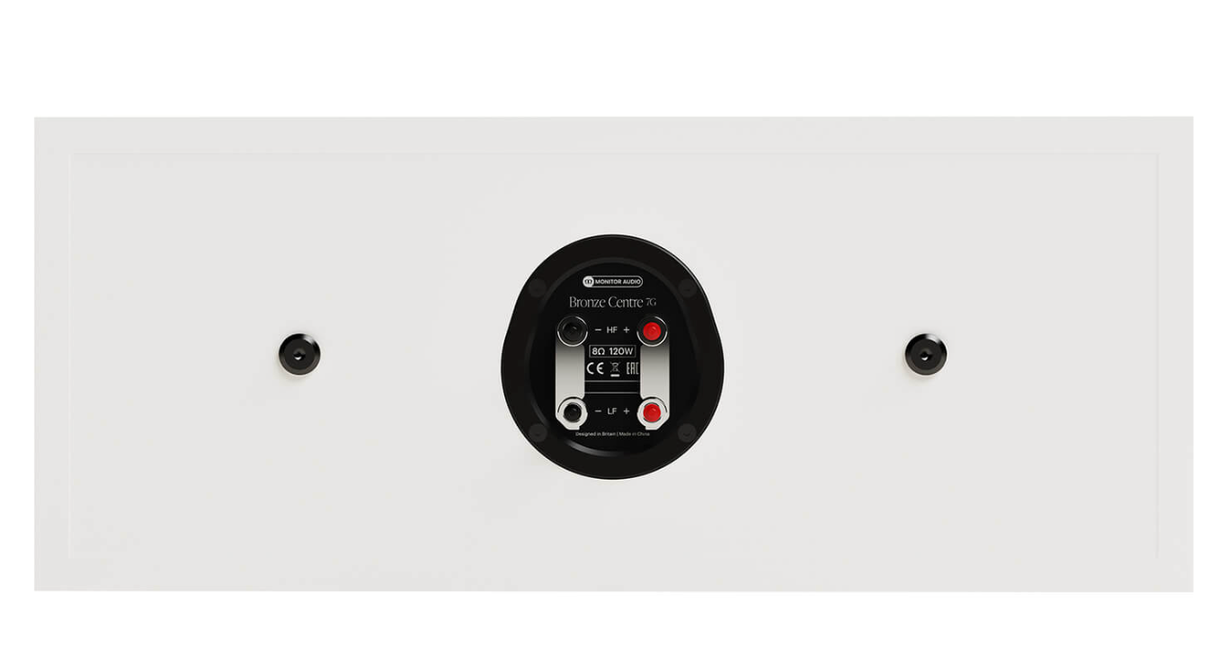 Monitor Audio Bronze Centre 7G Centre Speaker in white, back