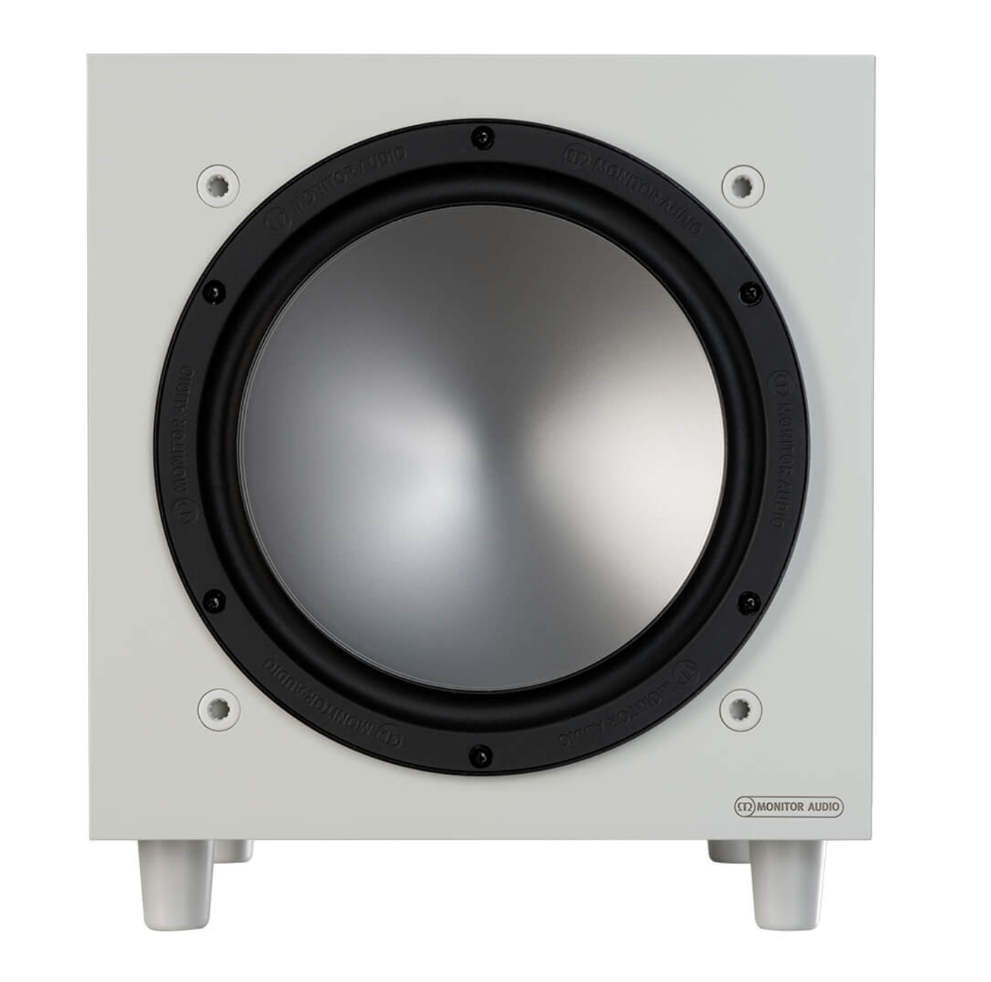 Monitor Audio Bronze W10 (6G) 10" Subwoofer in White, front on