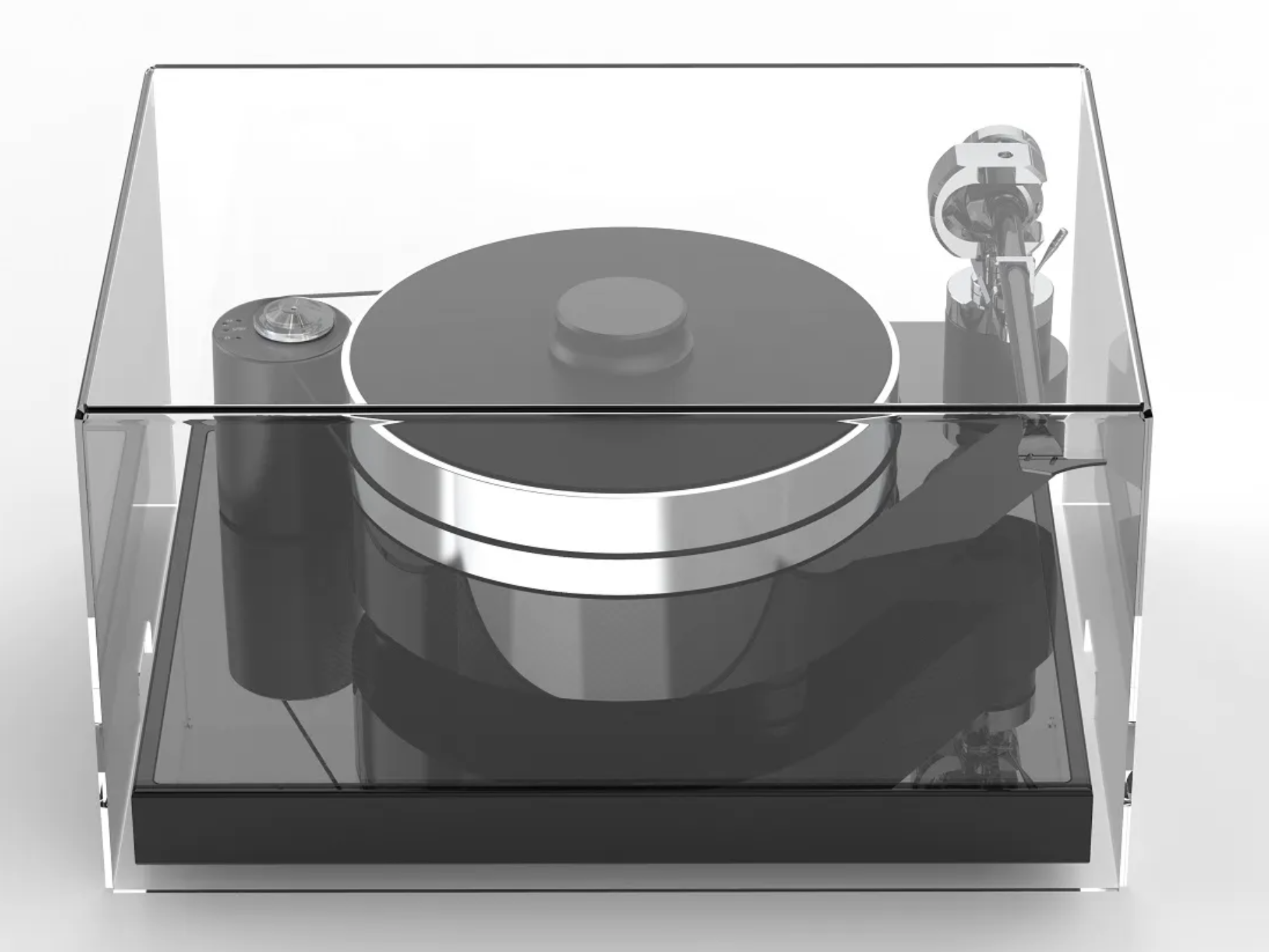ProJect RPM 10 Carbon Turntable with Ground It Carbon Isolation Base, with dustcover