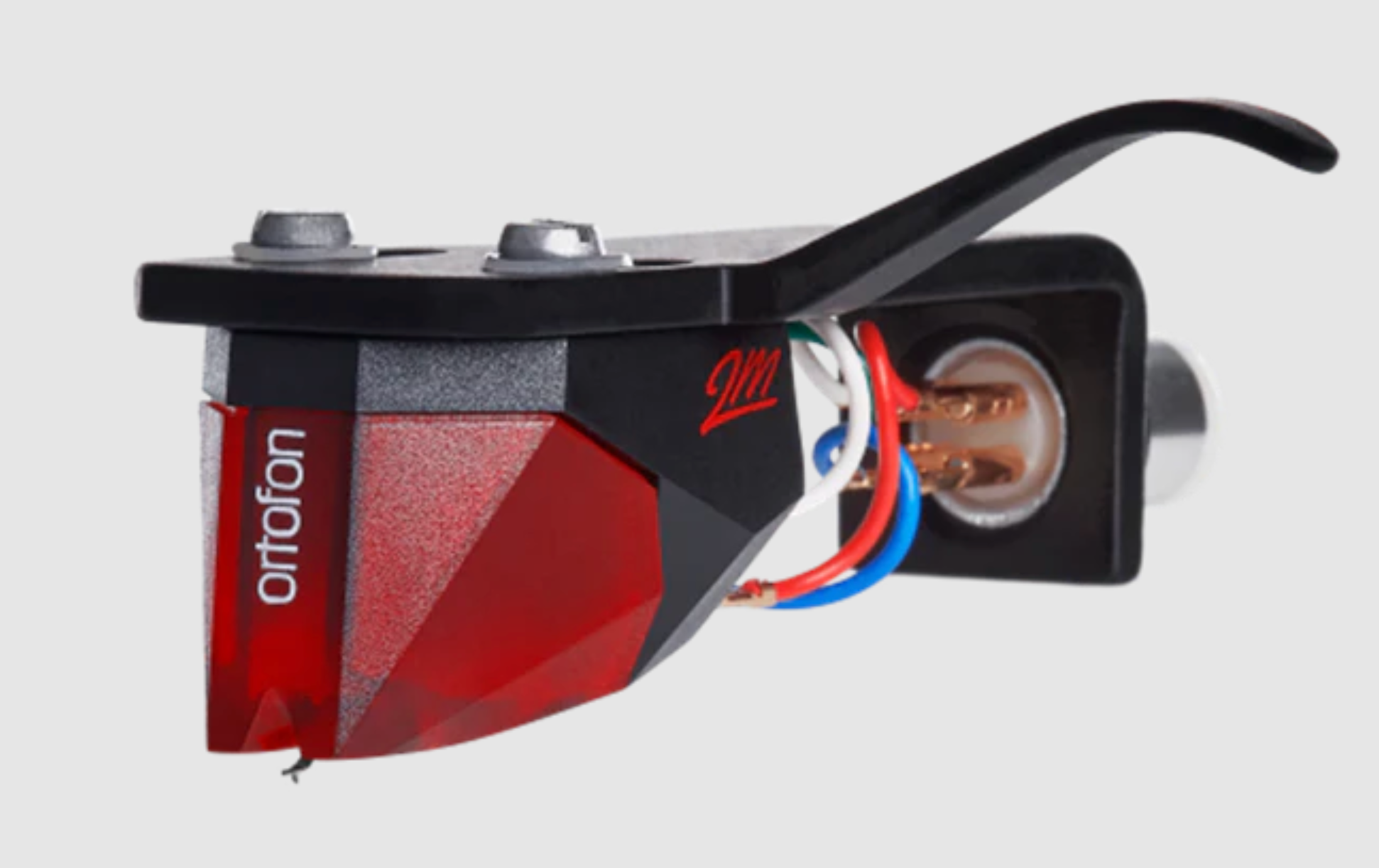 ProJect T2 Turntable with Ortofon 2M Red Cartridge. Image of Ortofon 2M Cartridge