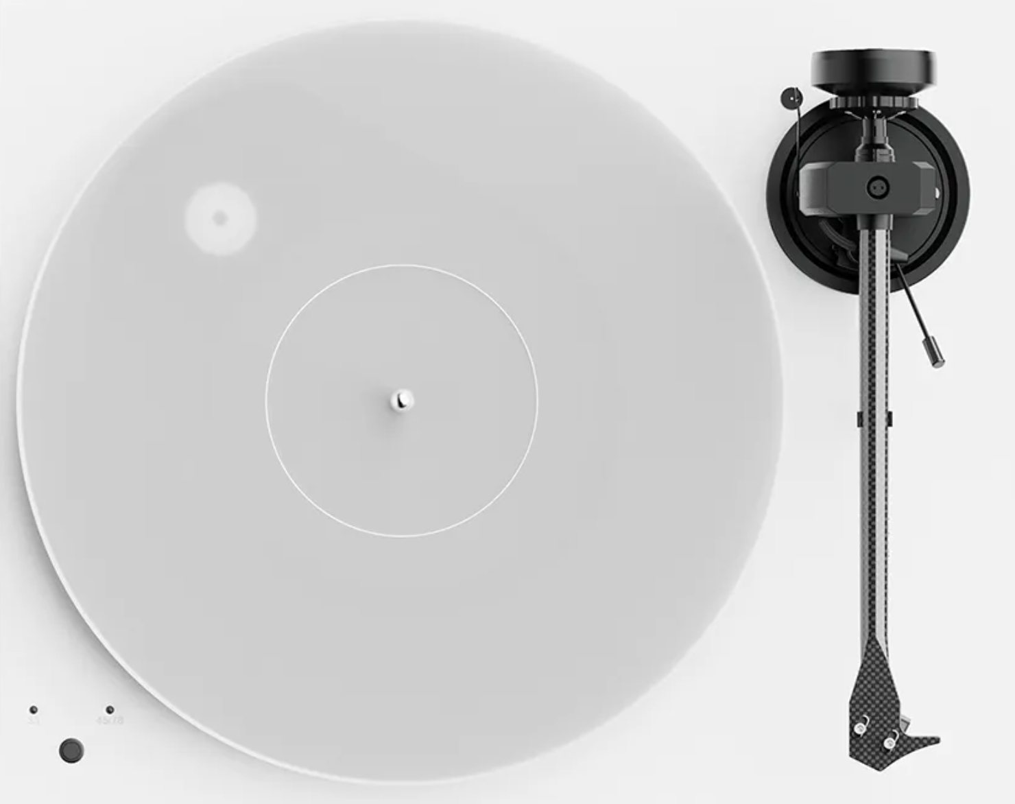 Pro-Ject X1 B Turntable with Pick It PRO Balanced Pre-Fitted image shows platter and tonearm