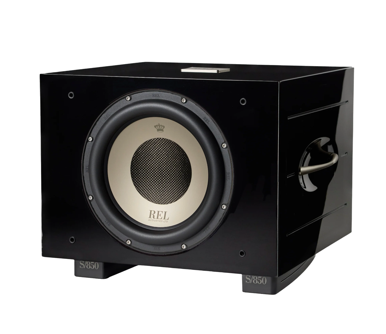 REL S/850 Subwoofer in black, no grille
