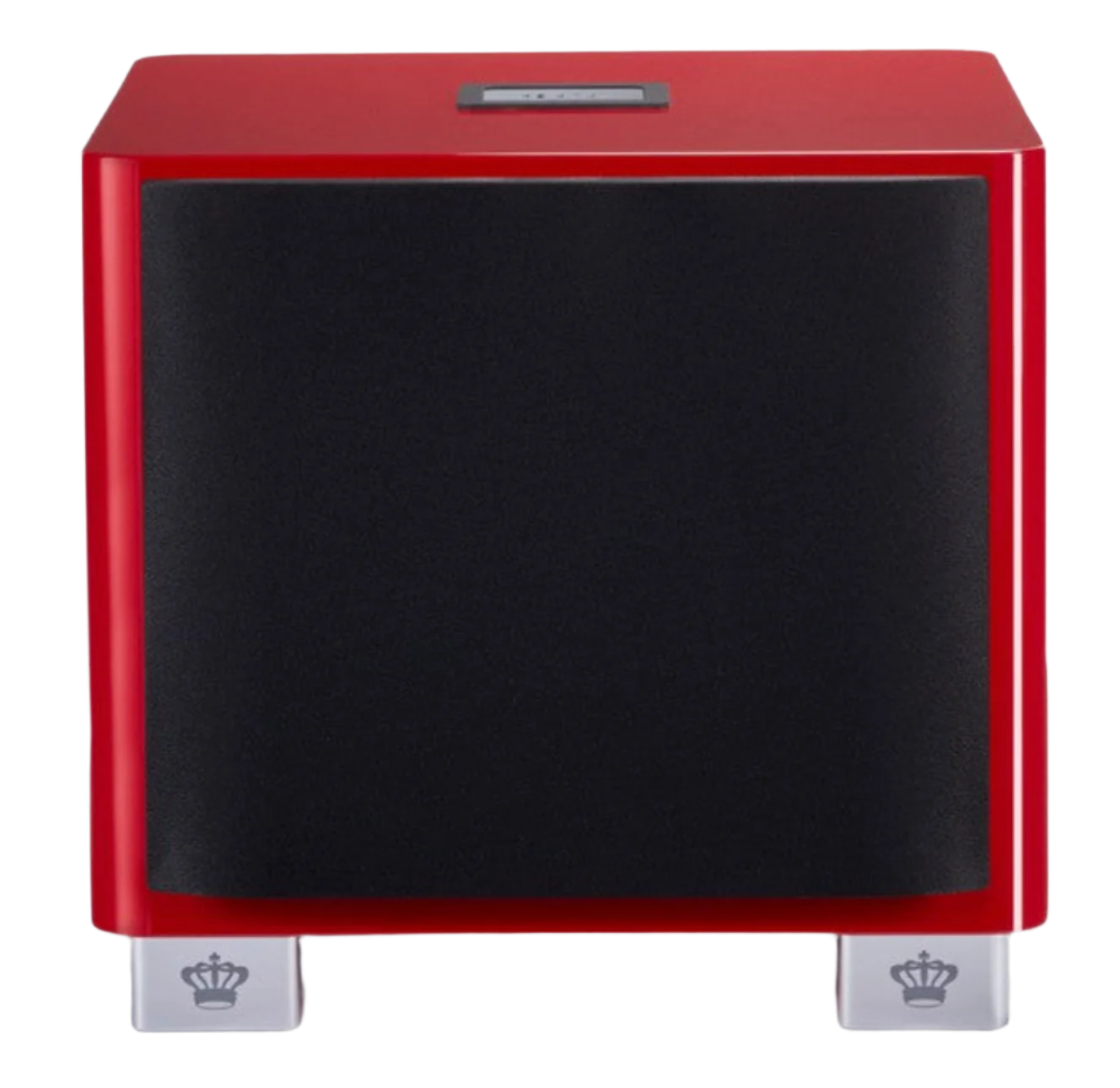 REL T/9x Subwoofer Limited Edition Italian Racing Red, front with grille