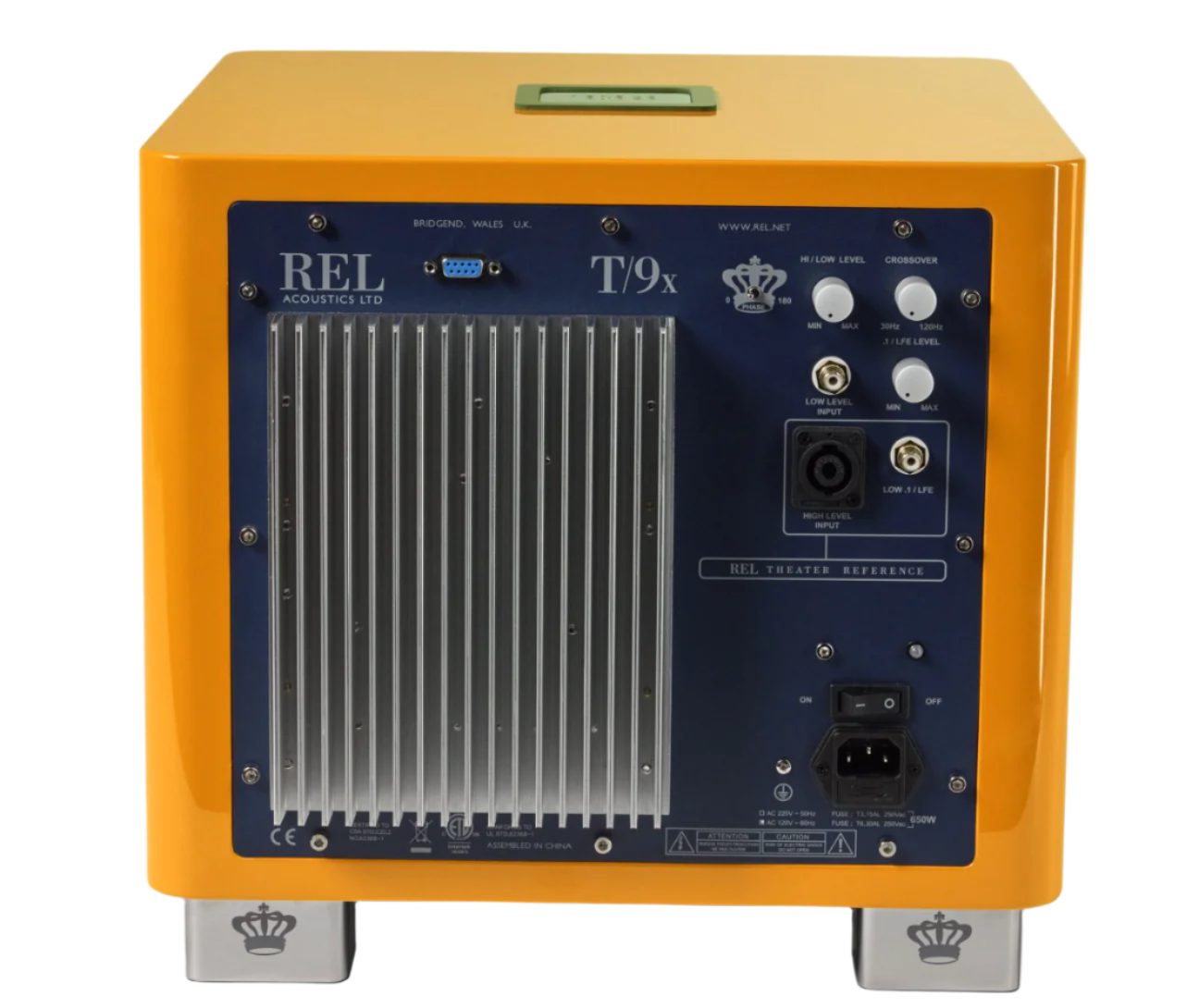 REL T/9x Subwoofer Limited Edition Tangerine Dream, back