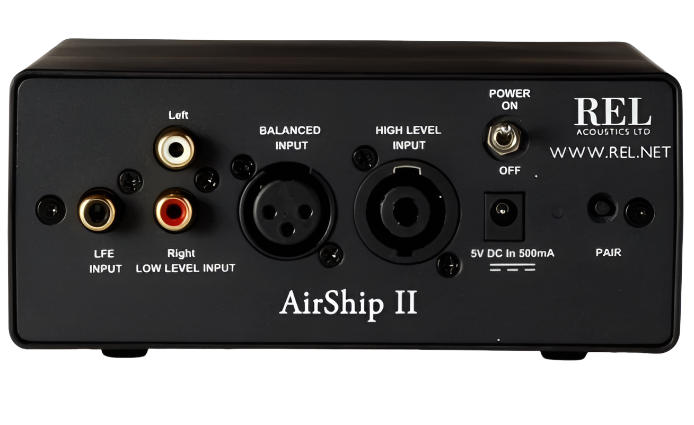 REL Acoustics Upgrades & Accessories REL AirShip Transmitter, back of unit