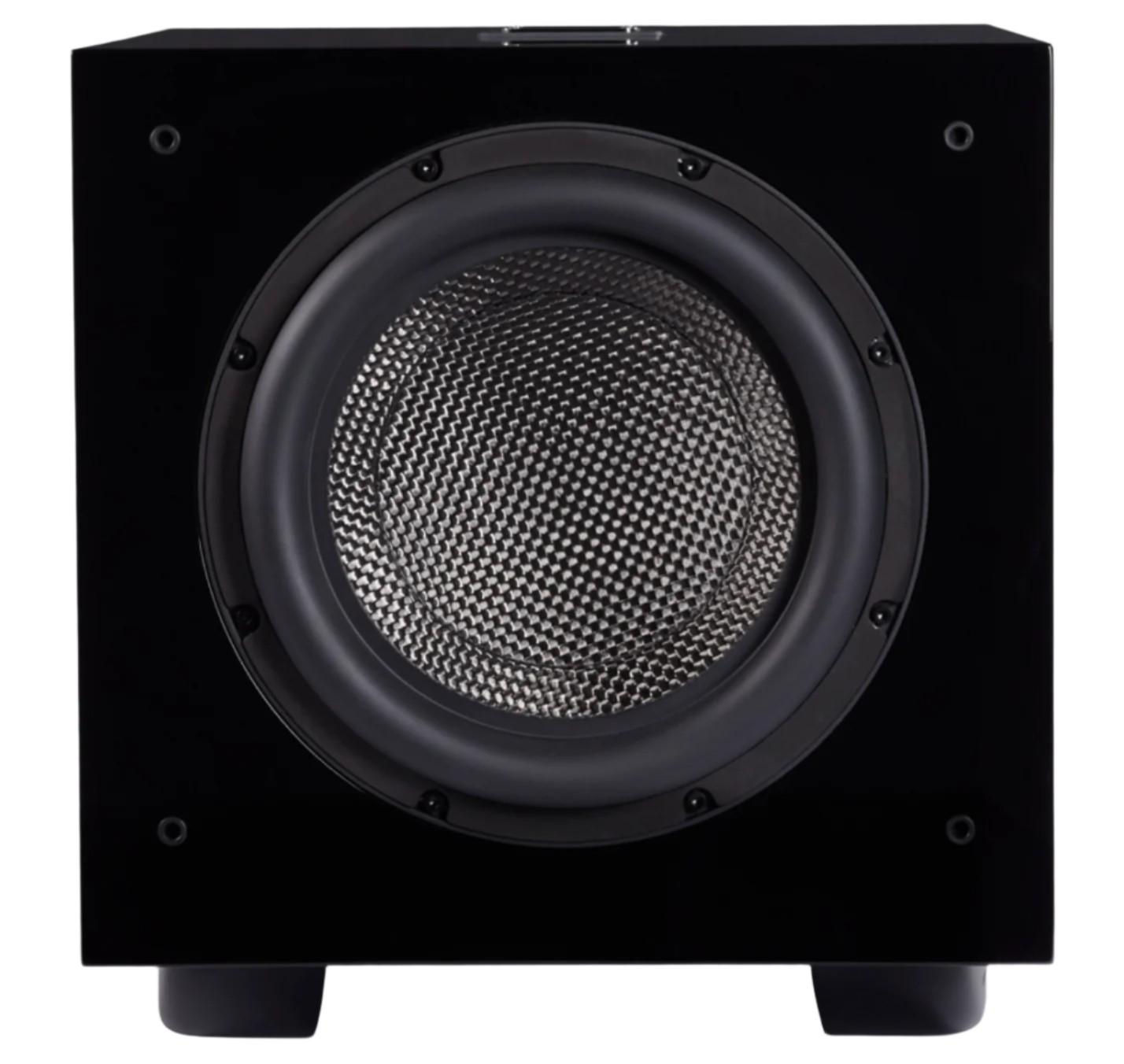 REL Carbon Special subwoofer, black front, no grille
