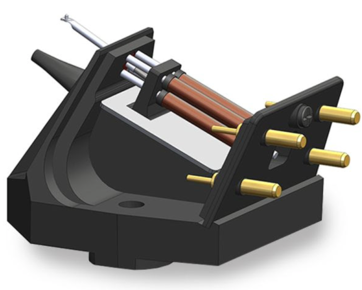 Rega Nd 3 Neodymium MM Cartridge, image shows internal structure