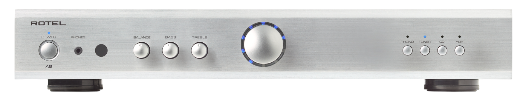 Rotel A8 Integrated Amplifier in silver