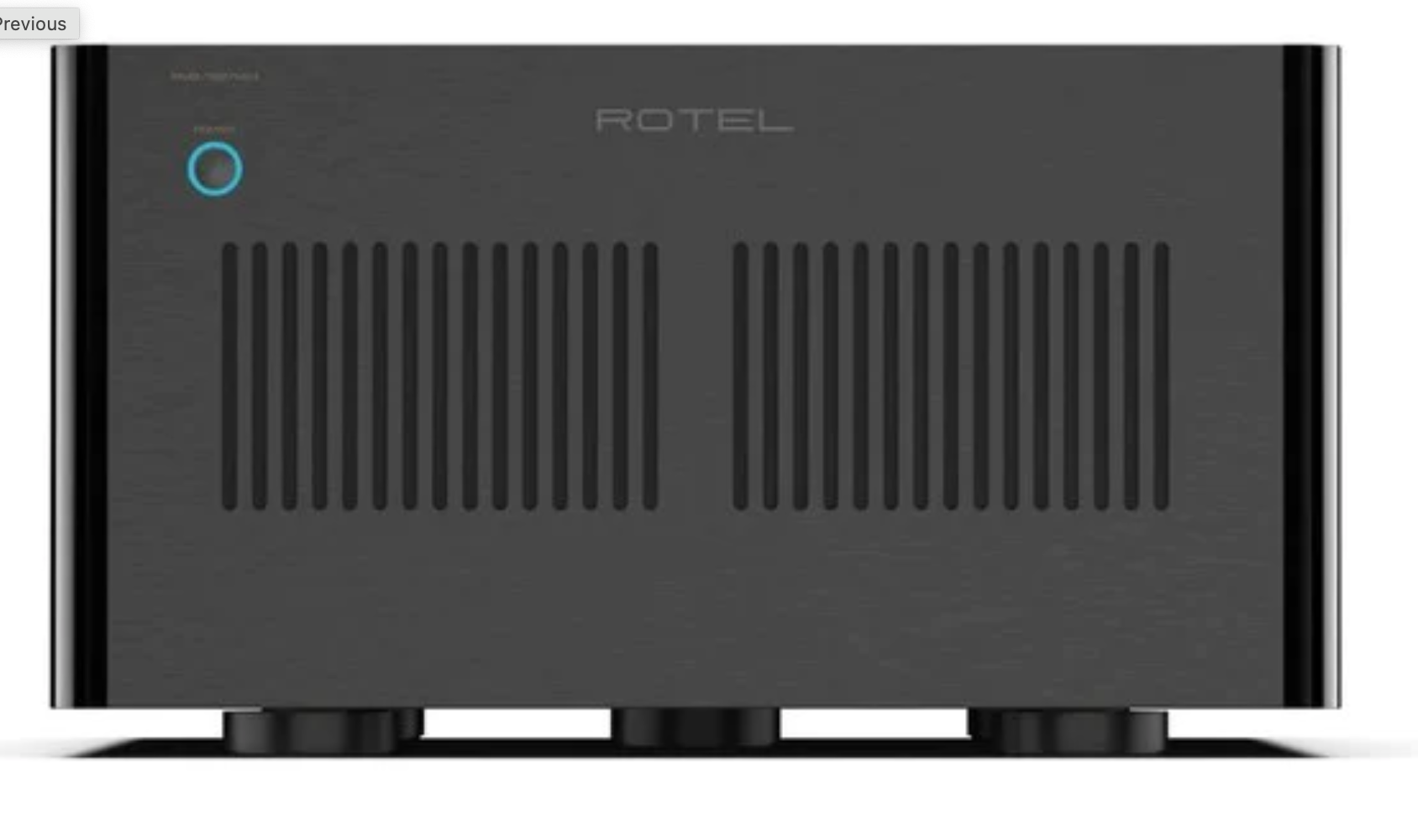 Rotel RMB-1587 MKII Multi-Channel Power Amplifier. Black front image