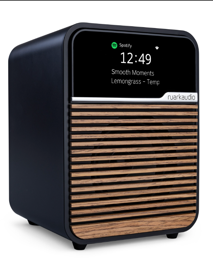 Ruark Audio R1S Smart Radio in Charcoal Angled image