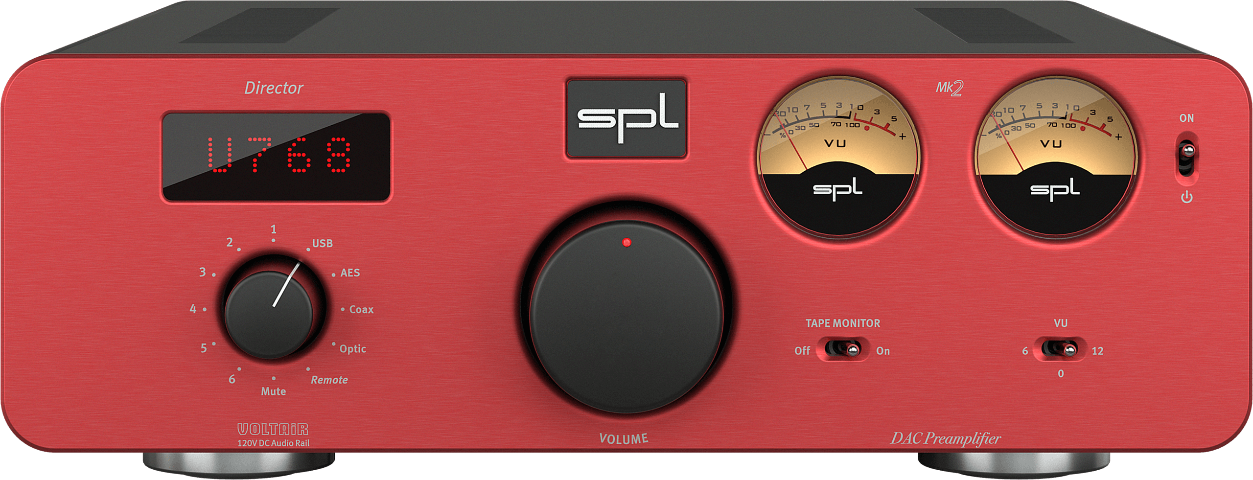 SPL Audio Director MK2 Preamplifier DAC in red